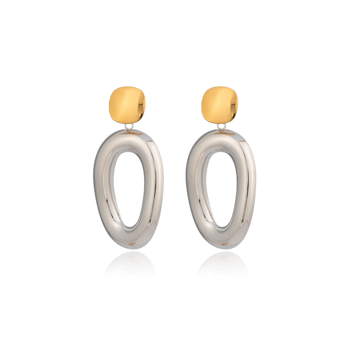 SASHA MIXED METAL EARRINGS