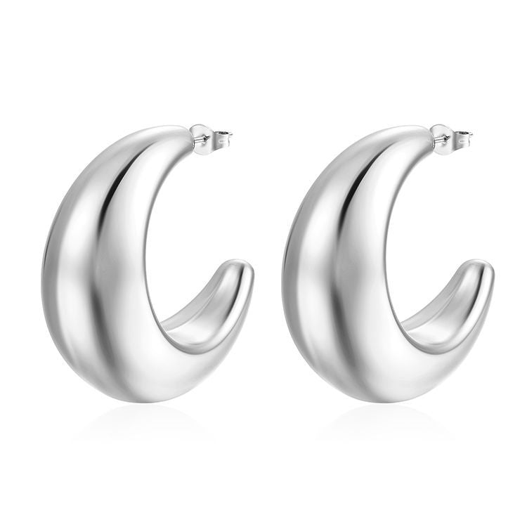 KYMANE CHUNKY HOOP EARRINGS