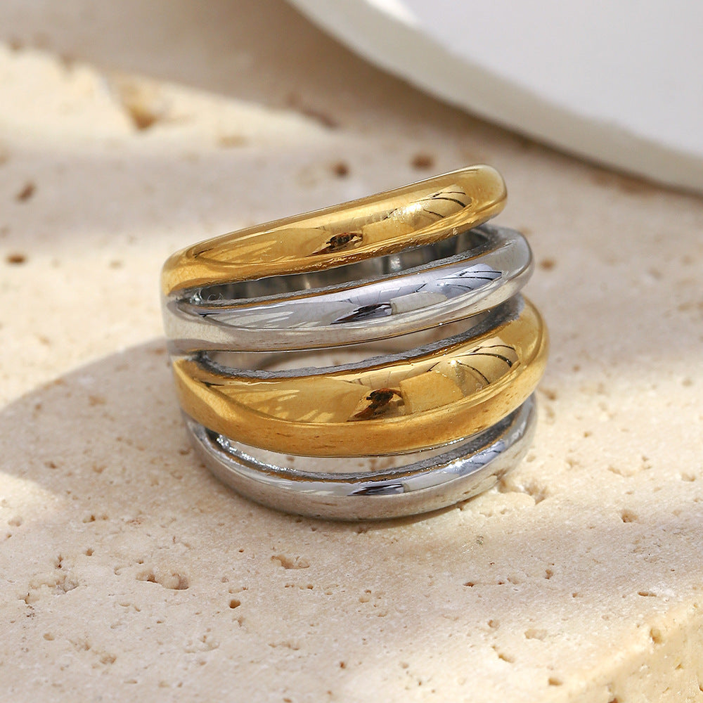 JADA MIXED METAL RING