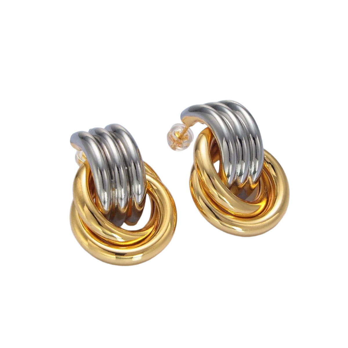 THE AVRIL EARRINGS (mixed metal)