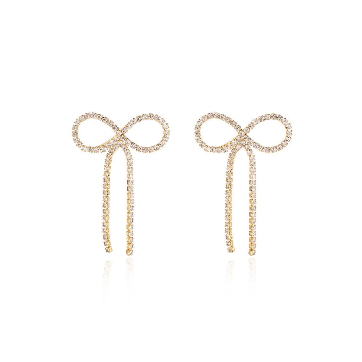 LACEY CRYSTAL BOWTIE EARRINGS