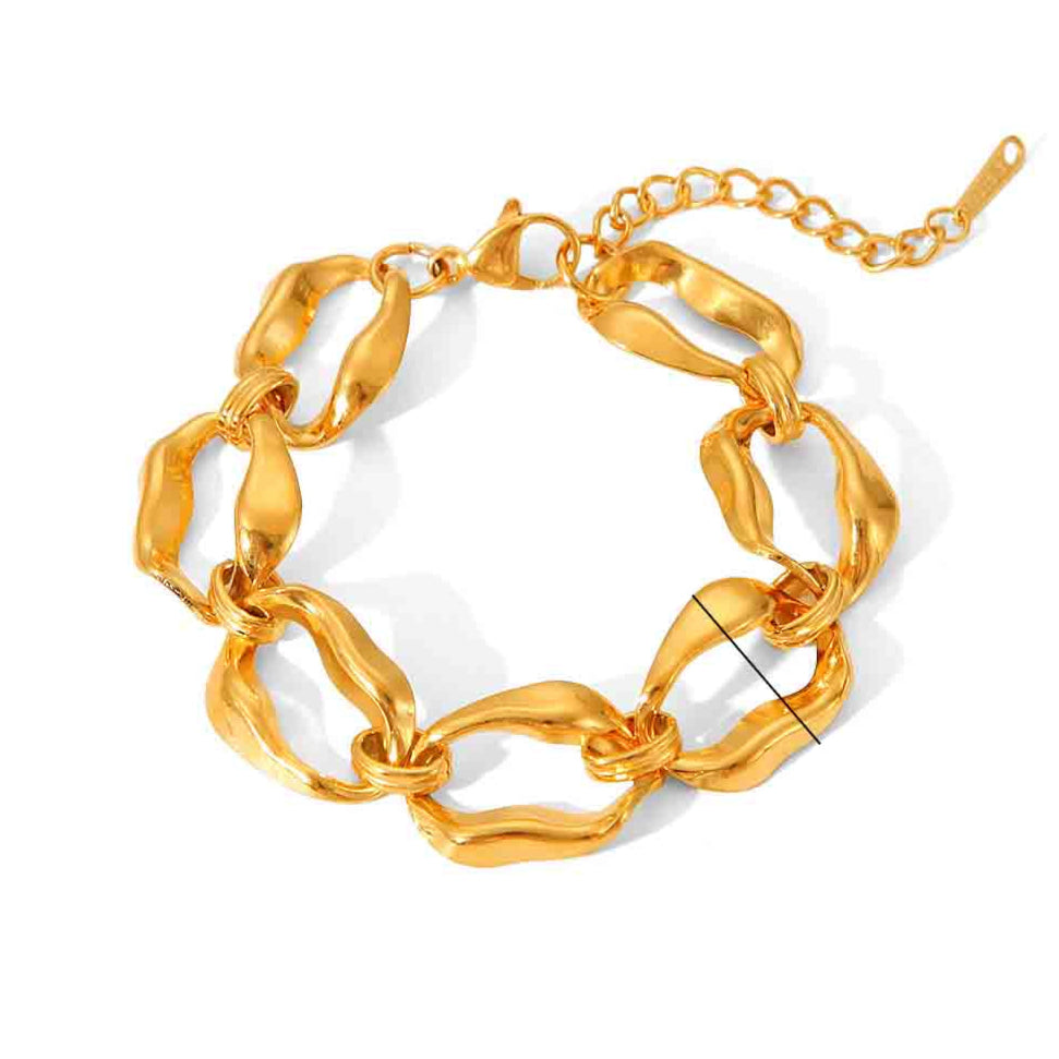 AURORA CURVY LINK BRACELET
