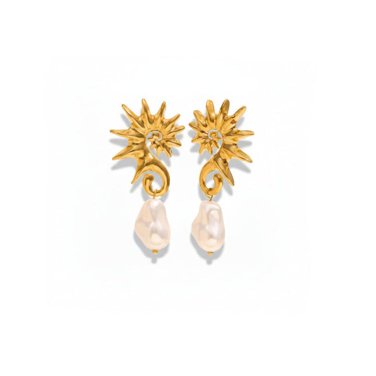 SYDNEY SEAHORSE STUD EARRINGS