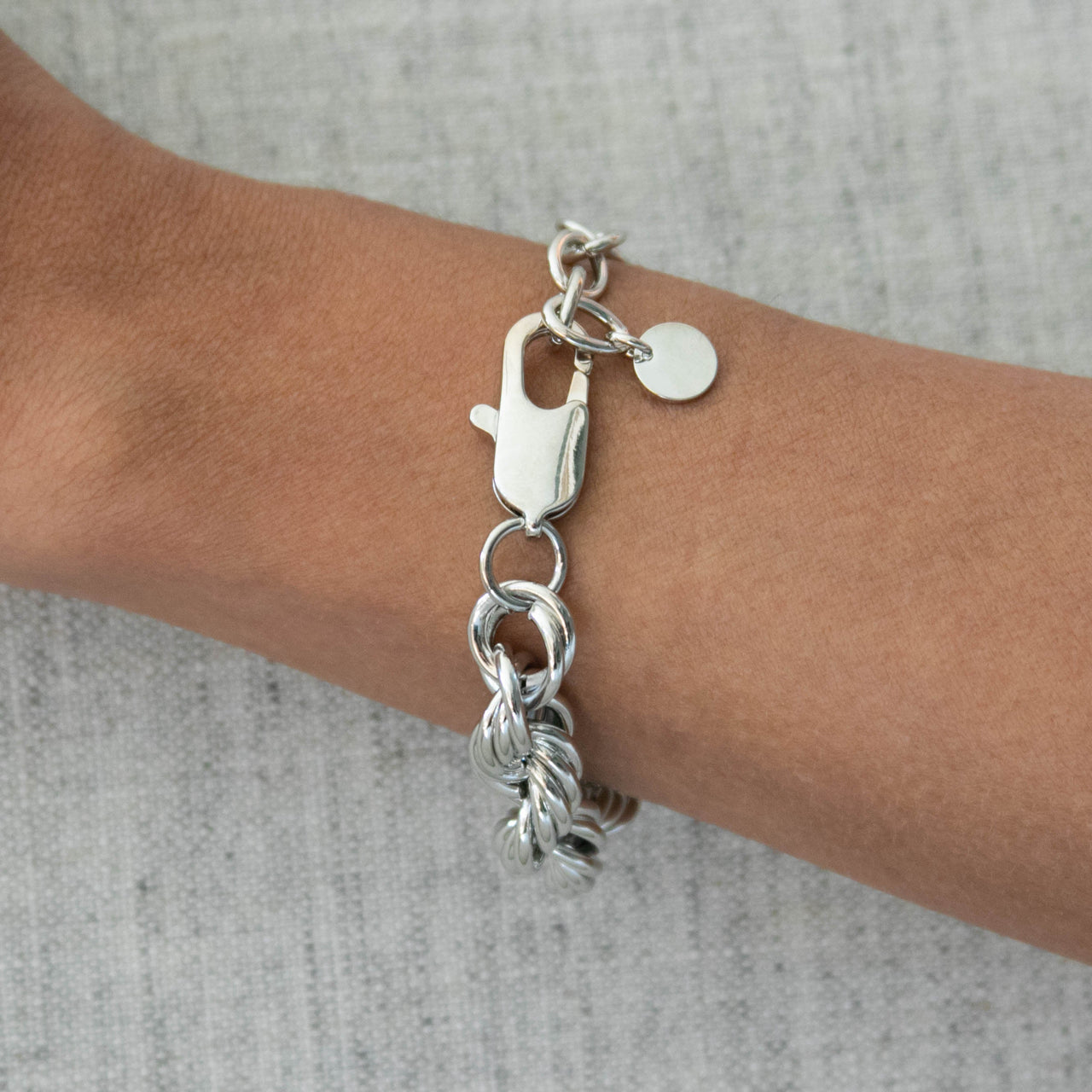 THE AMINA ROPE BRACELET (silver)