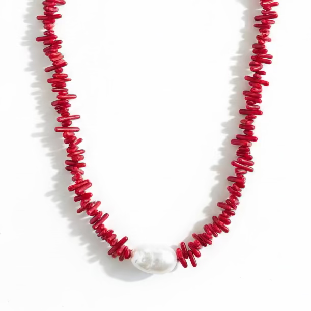 BLAIZE RED CORAL NECKLACE