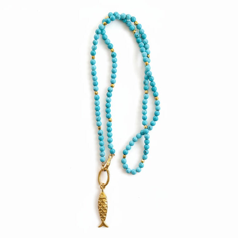 SURI TURQUOISE LONG NECKLACE