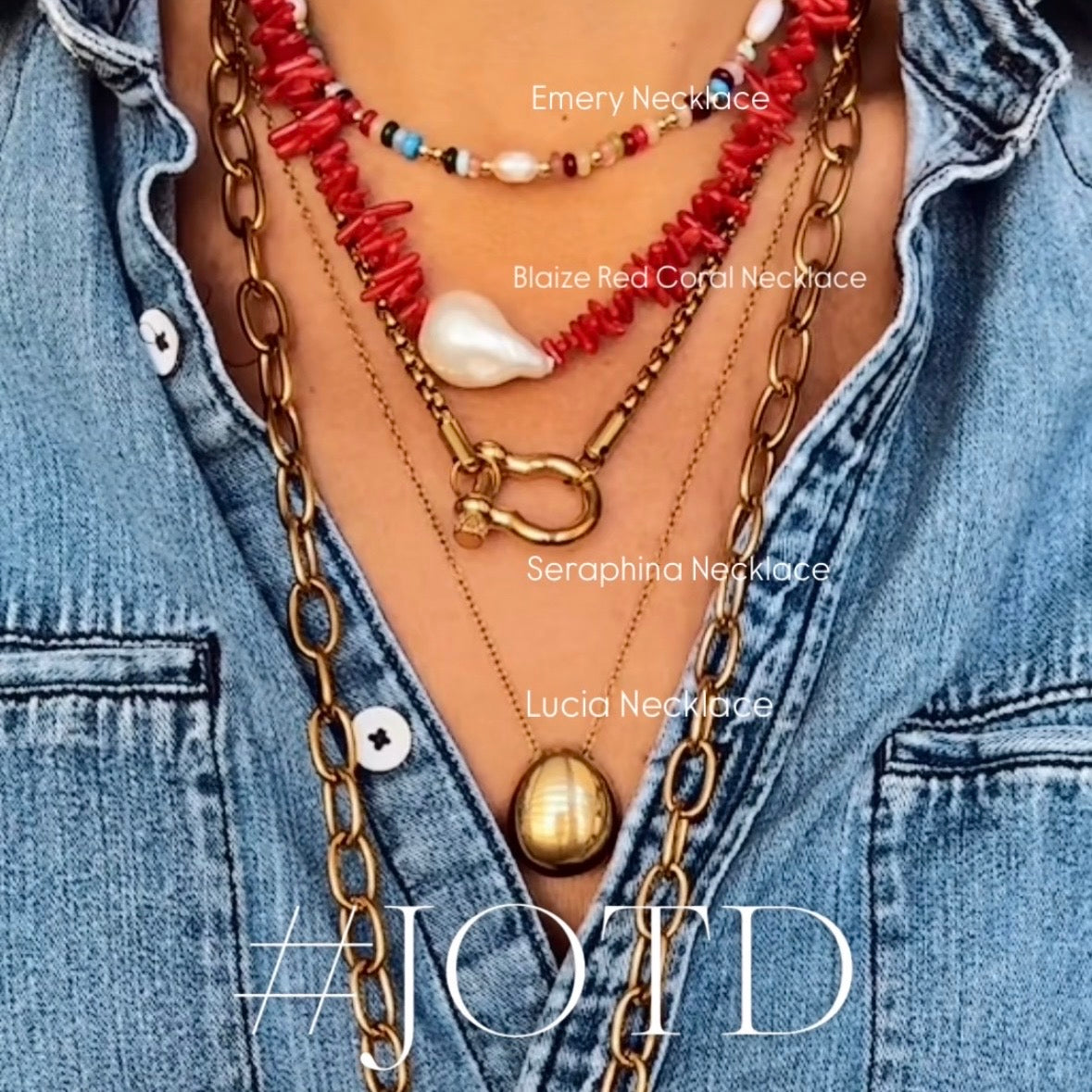 BLAIZE RED CORAL NECKLACE