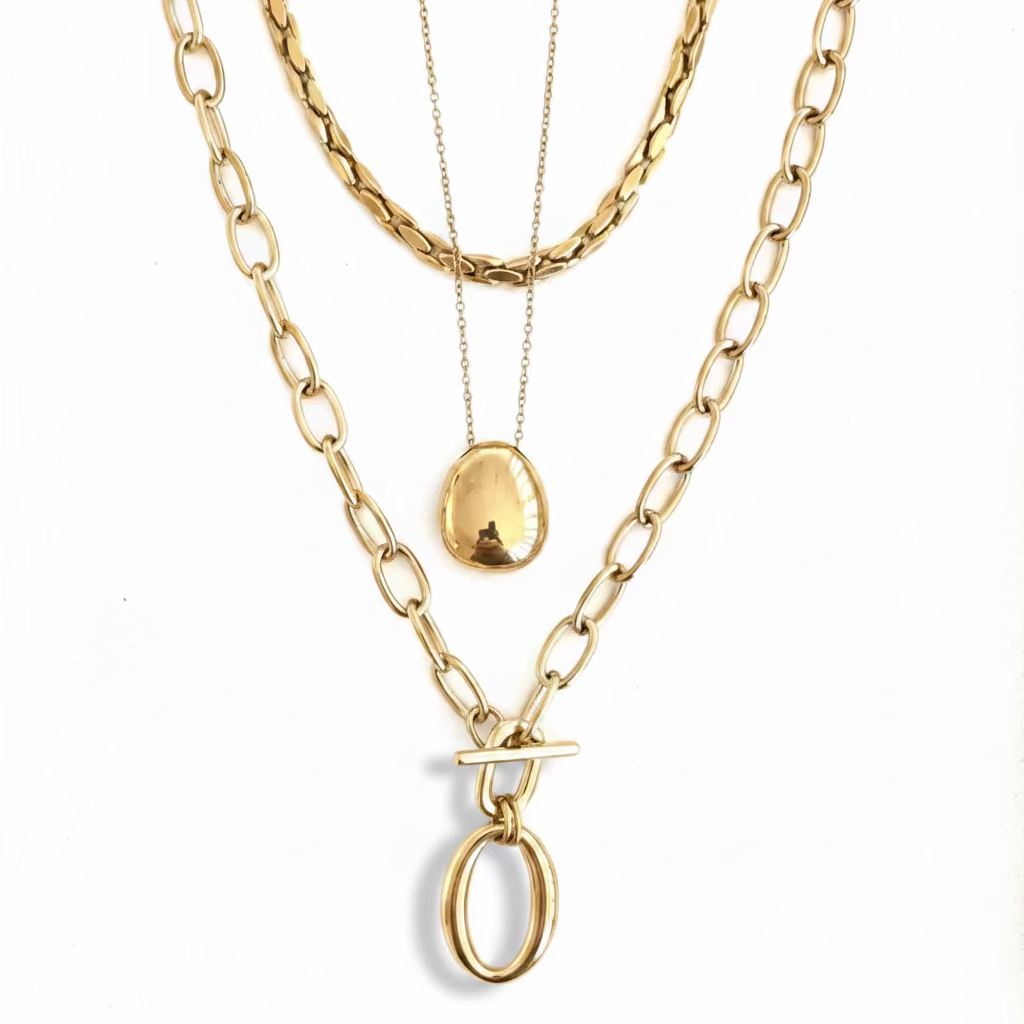 JAMES-LUCIA-RIVER NECKLACE STACK