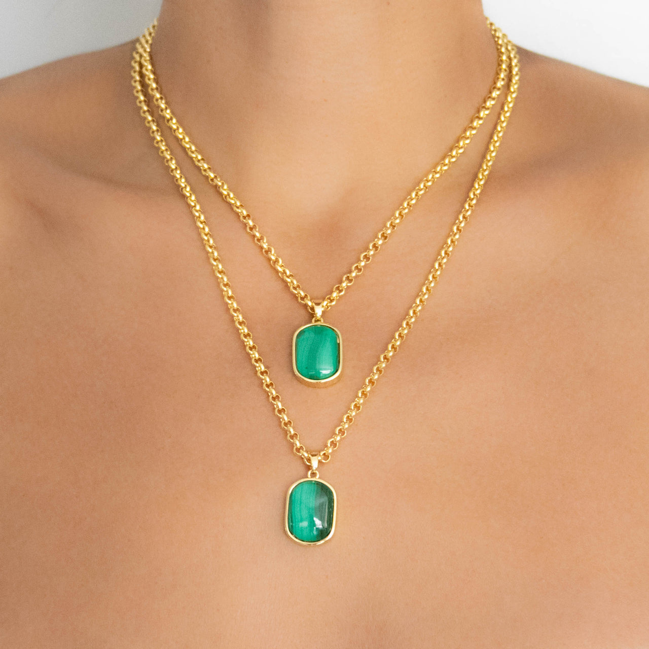 FALLON MALACHITE NECKLACE