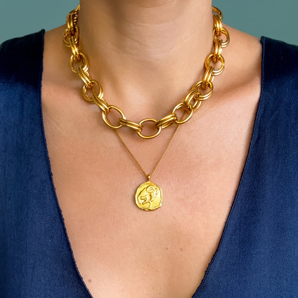 WRENLEY DOUBLE LINK NECKLACE