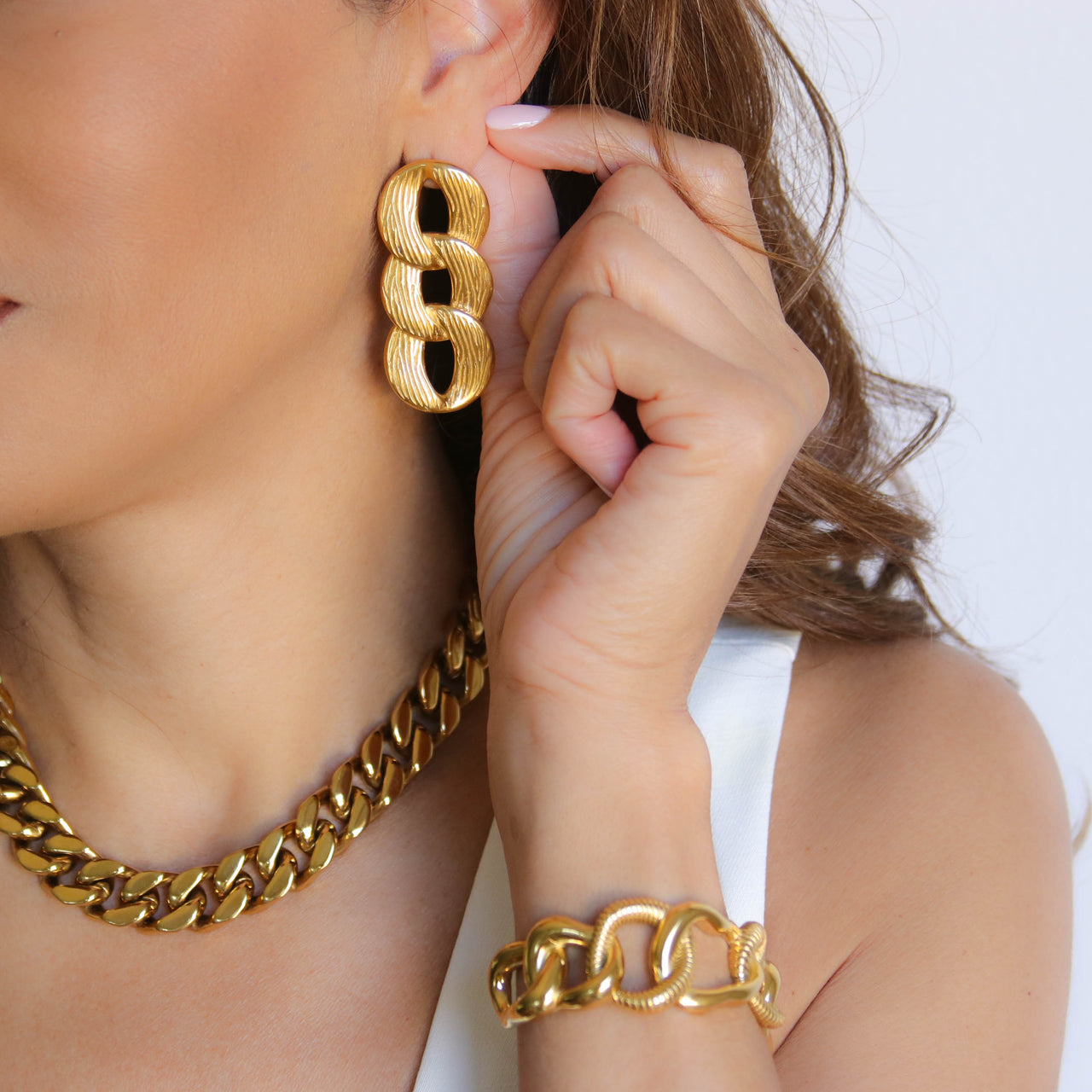 ANNELISE LINK CUFF BRACELET