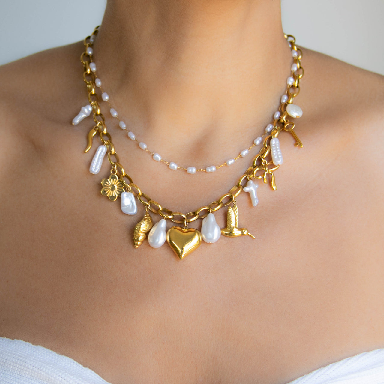 ELLE FRESHWATER PEARL CHAIN