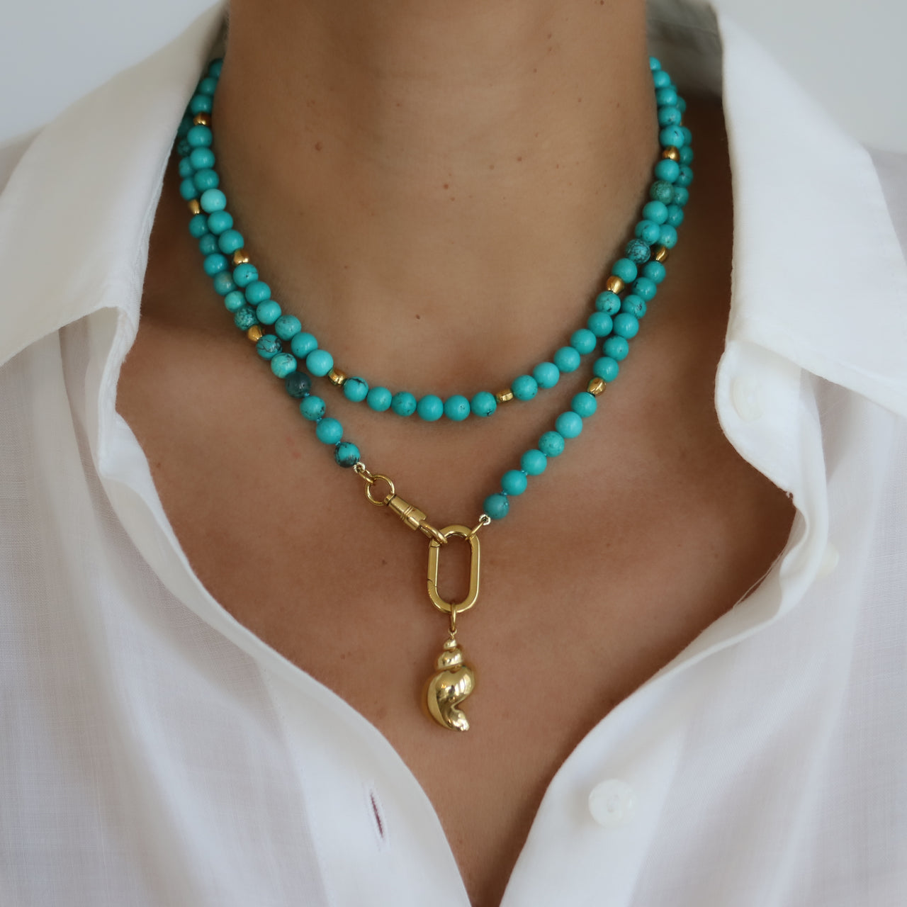 SURI TURQUOISE LONG NECKLACE