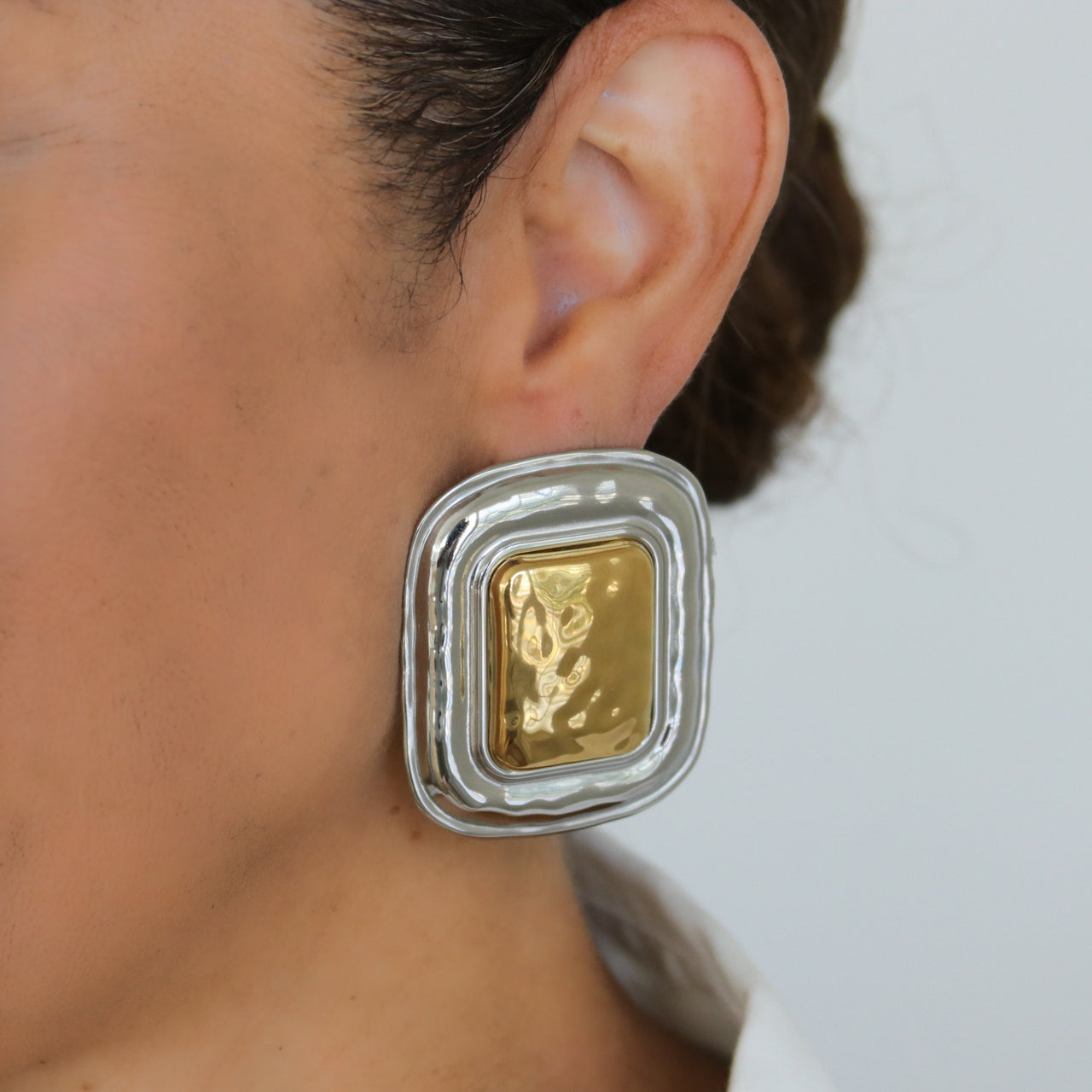 SILAS MIXED METAL EARRINGS