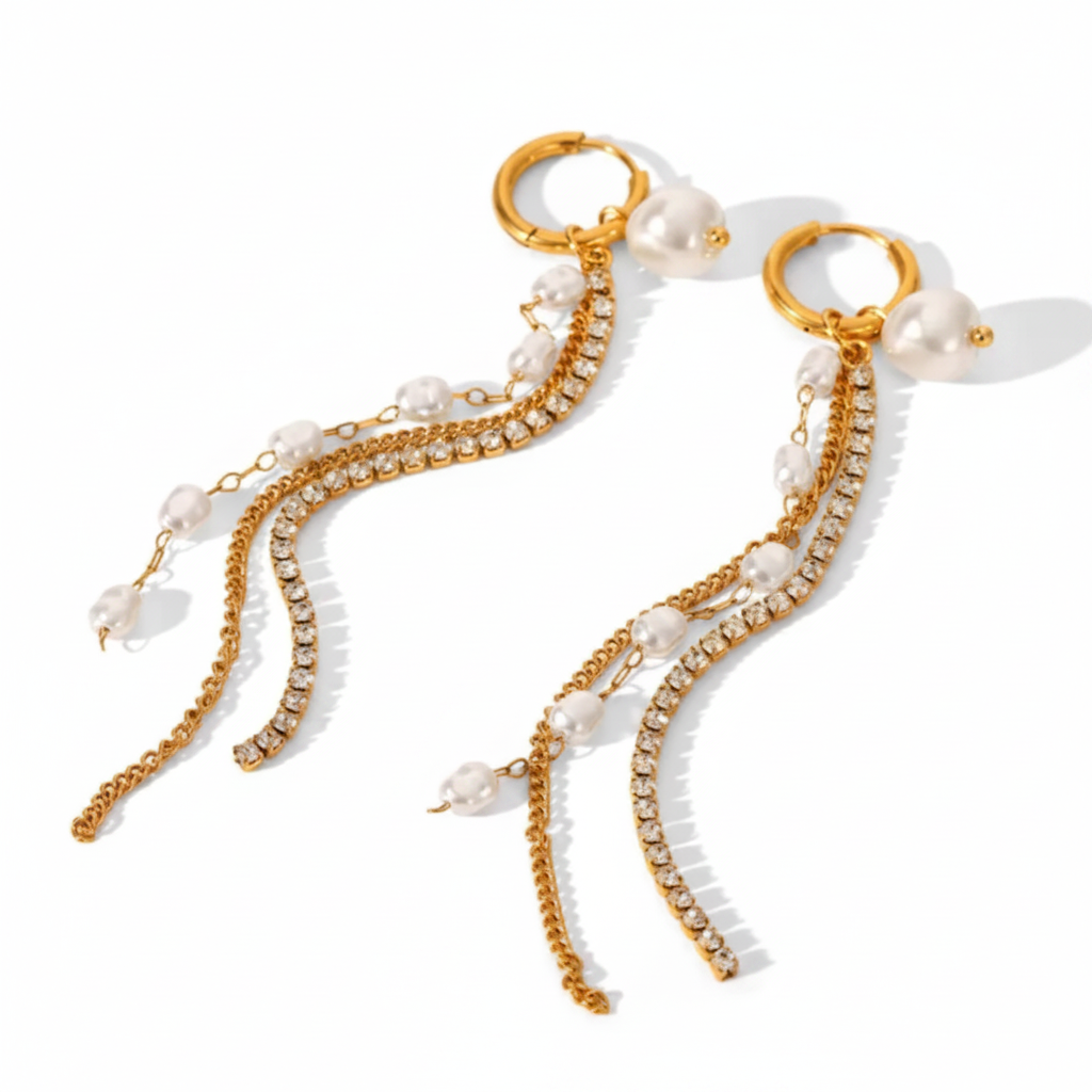 ALIAH PEARL DROP EARRINGS