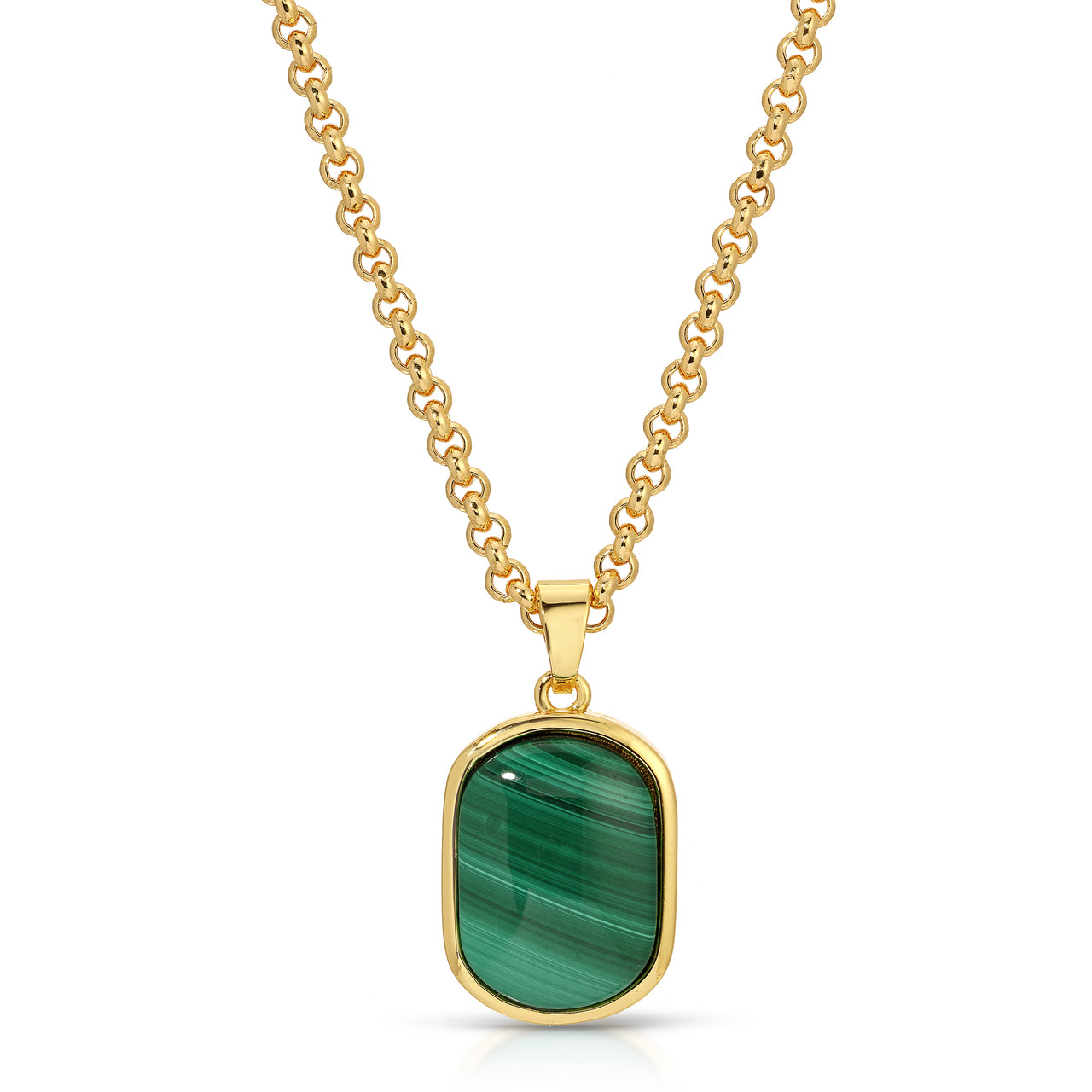 FALLON MALACHITE NECKLACE