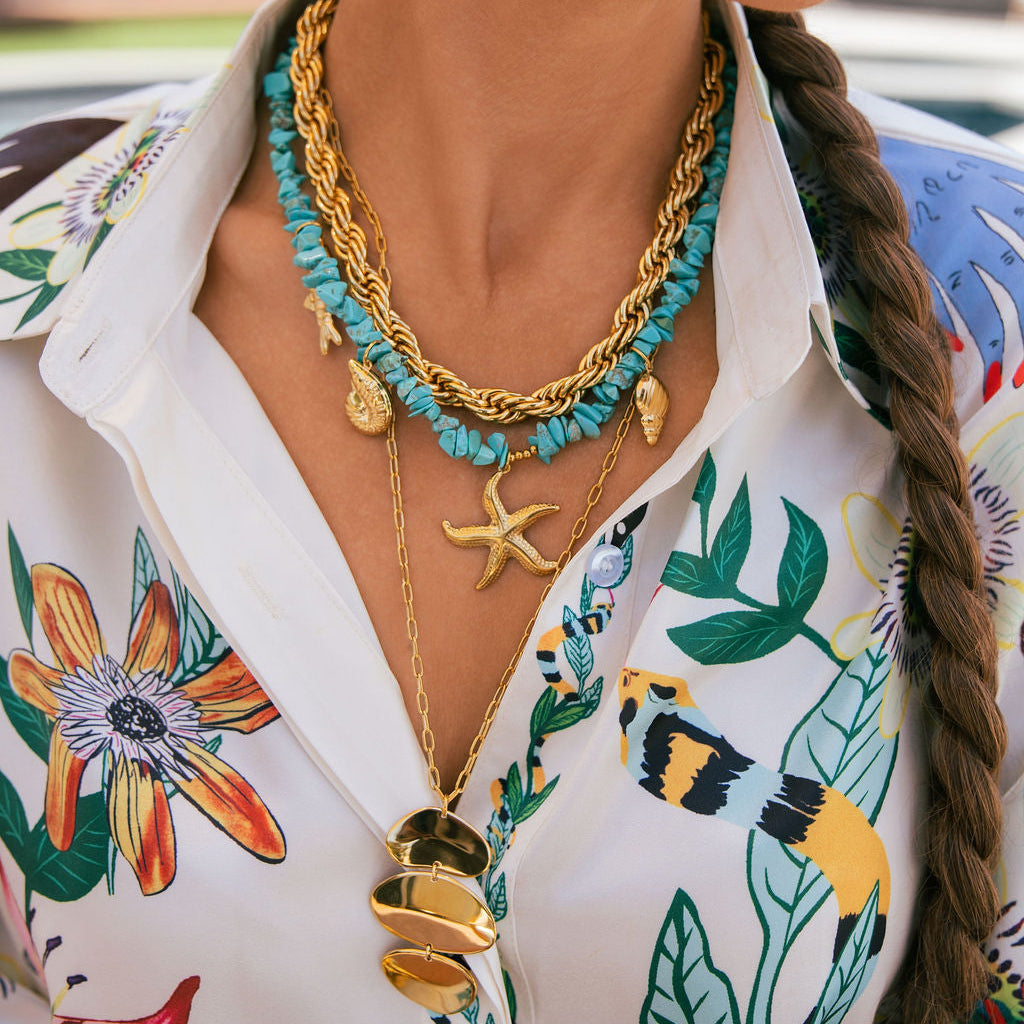 ISLA TURQUOISE CHARM NECKLACE