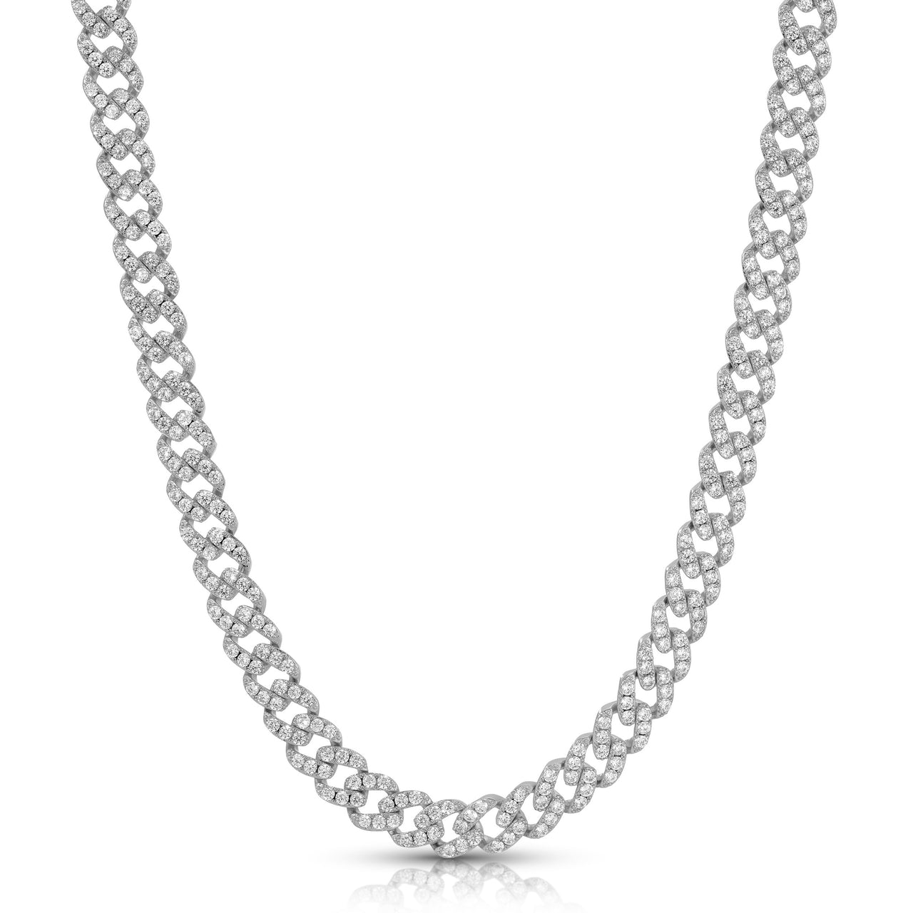 KELLY MICRO PAVÉ CUBAN LINK NECKLACE