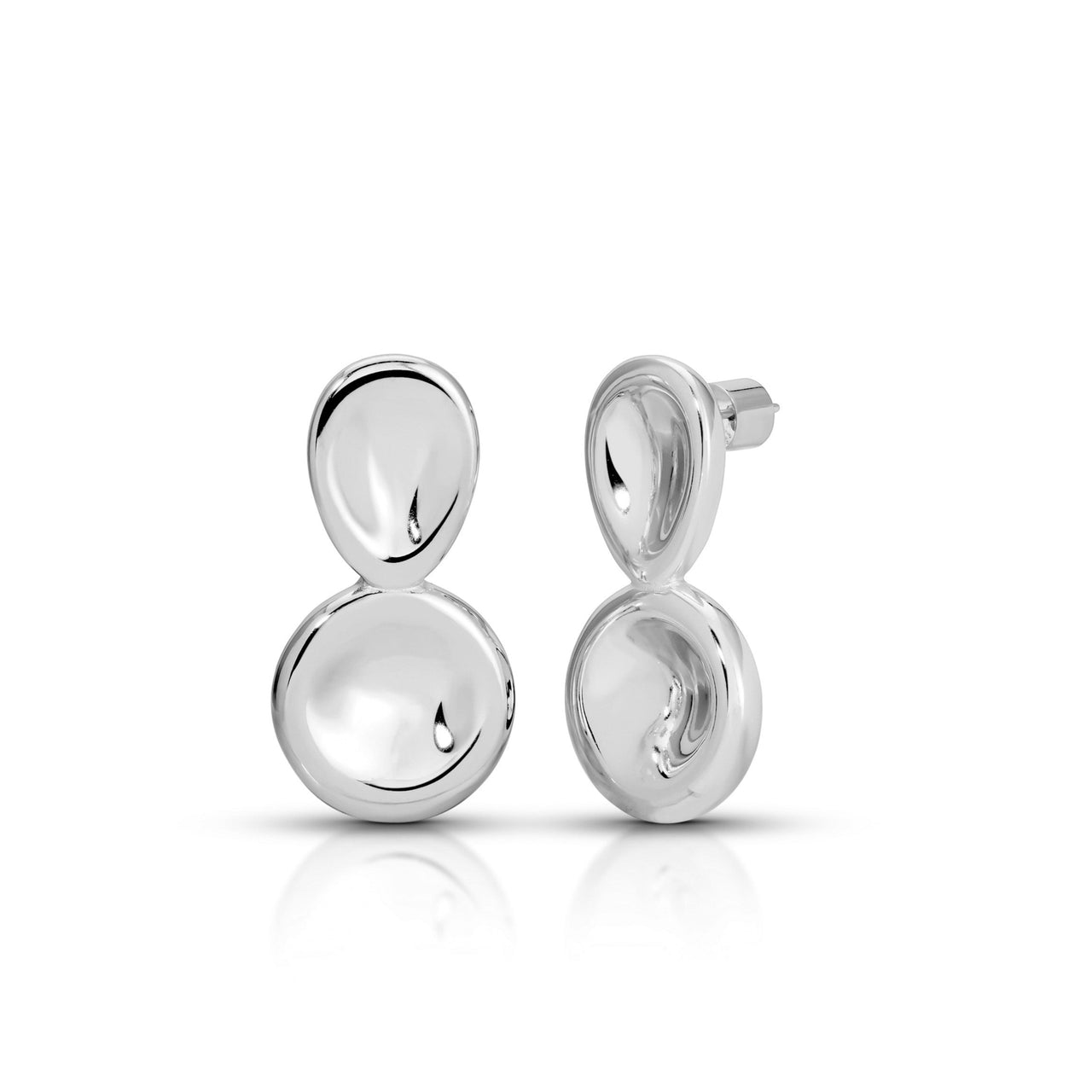BRENNEN DOT EARRINGS (silver)