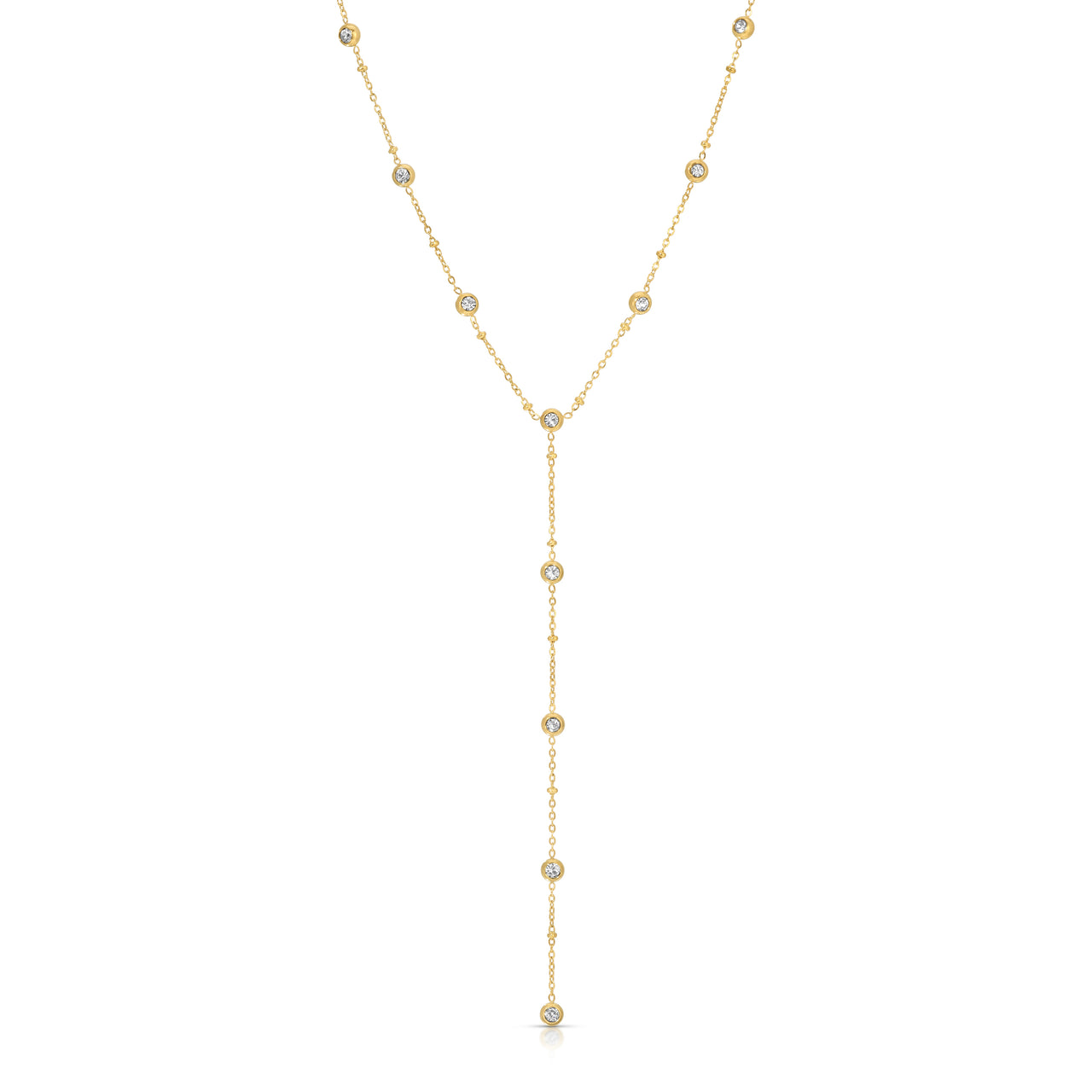 MINKA DIAMOND (CZ) LARIAT NECKLACE