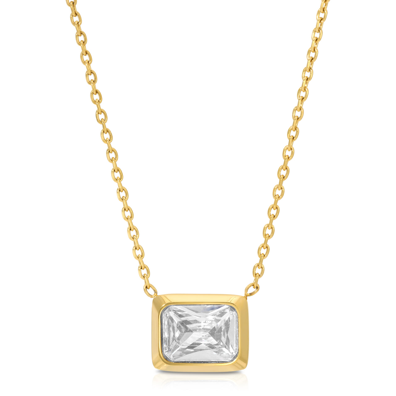 DEVIN DIAMOND (CZ) SOLITAIRE NECKLACE