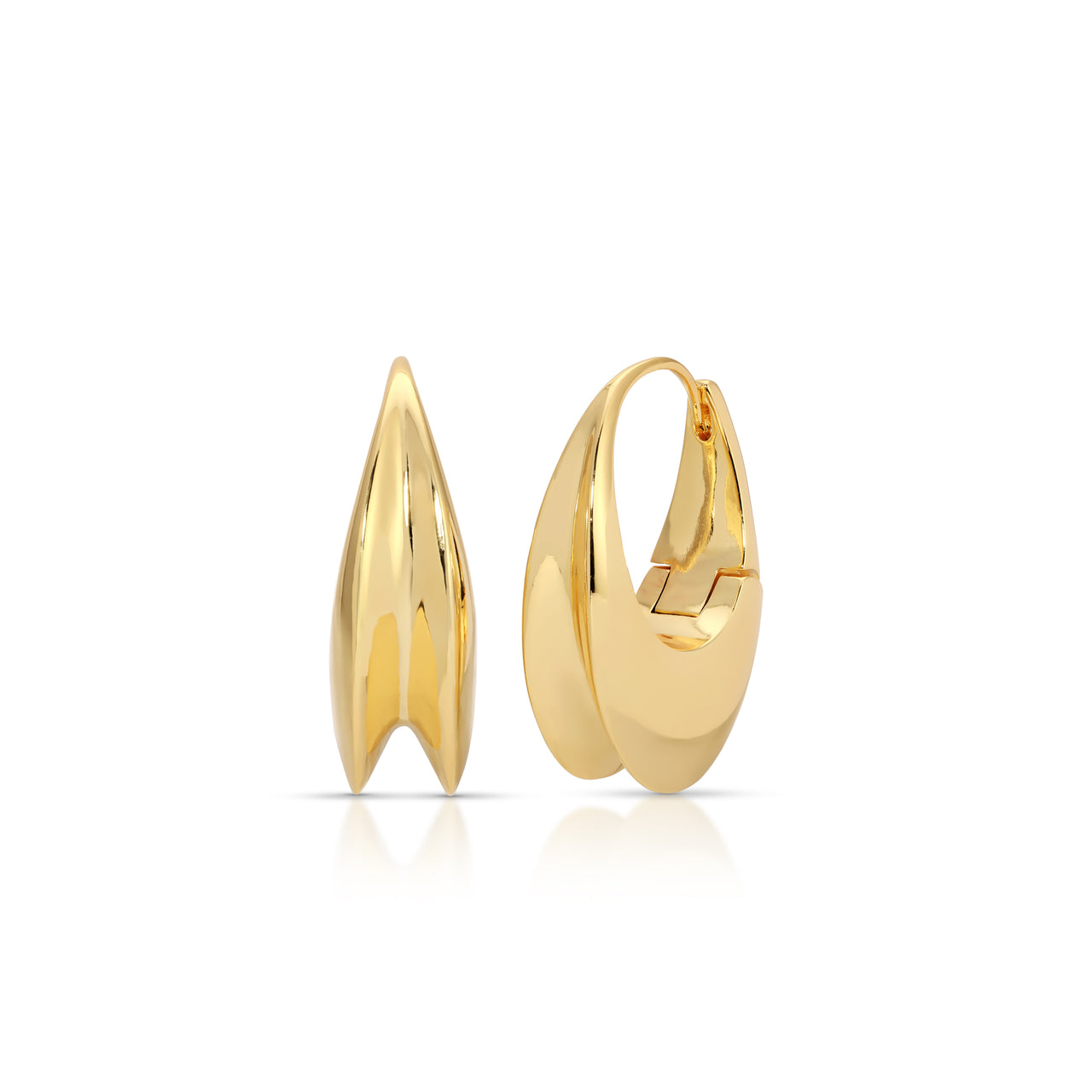 LYRA OVAL HOOP EARRINGS