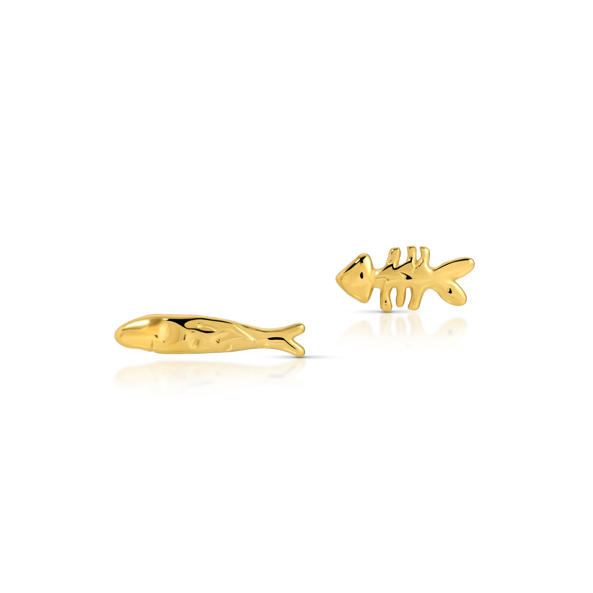 DALILAH FISH STUD EARRINGS
