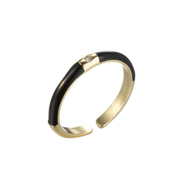 THE ENAMEL CRYSTAL STACKABLE RING